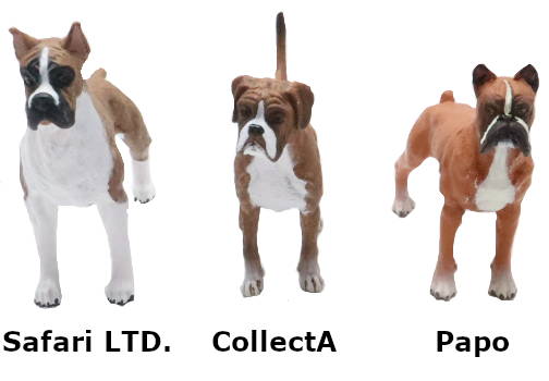 2023 Boxer Dog Toy Comparison Picture Fronts