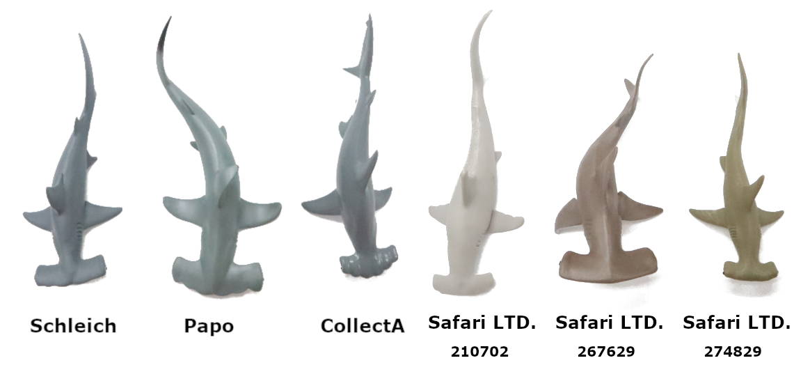 2023 Hammerhead Shark Toy Comparison Picture Tops