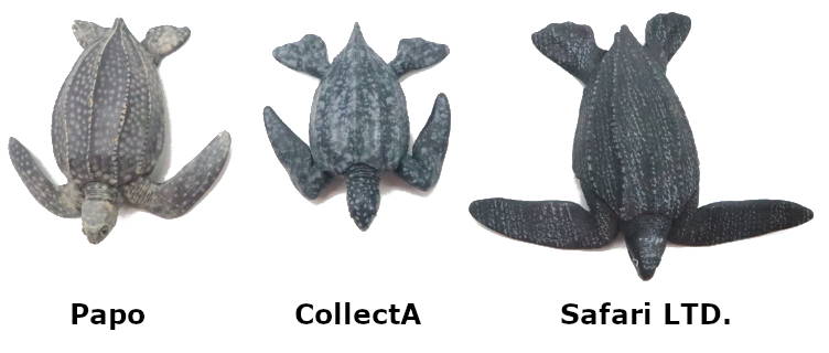 2023 Leatherback Turtle Toy Comparison Picture Tops