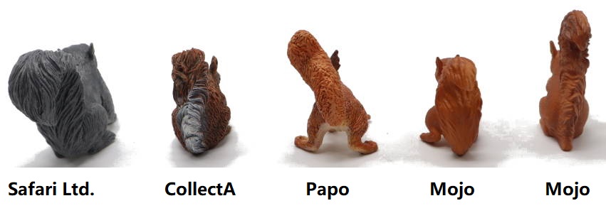 2023 Squirrel Toy Comparison Picture Bottoms