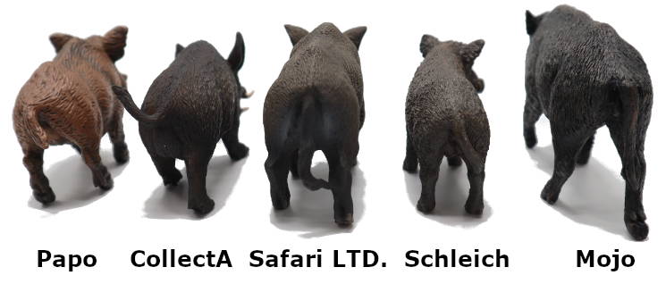 2023 Wild Boar Toy Comparison Picture Bottoms