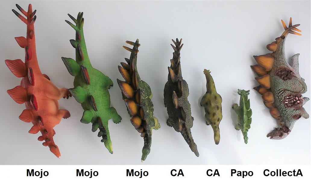 2022 Stegosaurus Toy Comparison Picture Tops