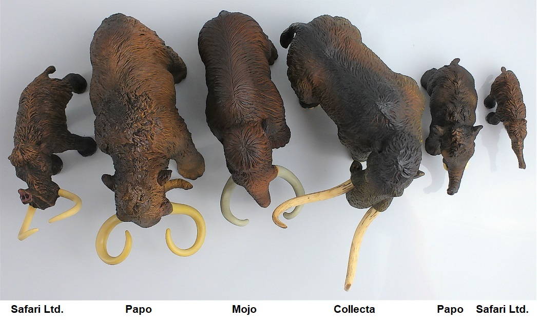 2022 Woolly Mammoth Toy Comparison Picture Tops