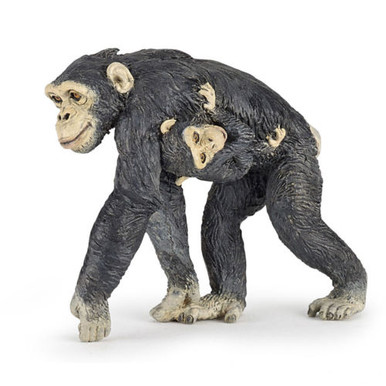 Papo Chimpanzee Mother Nuturing Cute Baby Chimp #50194