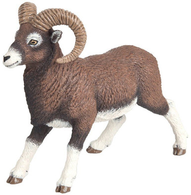 sheep Papo Mouflon #53018 - New in 2023 big ribbed horns