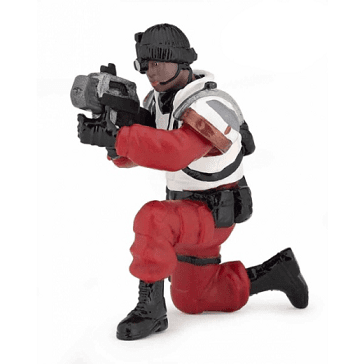 Figurine PAPO Galactic Adventure - Laser Warrior 7 Cm (retirée En 2012) - Occasion état Neuf Avec étiquettes
