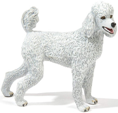 Safari Ltd. - White Poodle #100063 - Curly, Puffy Coat