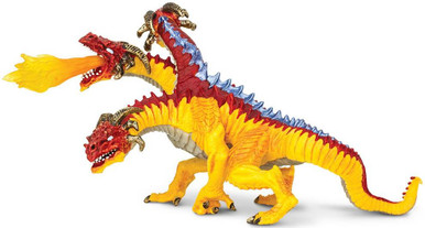 Safari Ltd. - Fire Dragon #10125 - Multi Headed (Three)