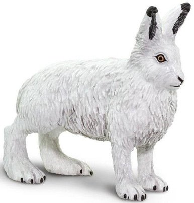 Safari Ltd. - Arctic Hare #182129 - Shaggy White Fur