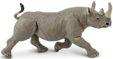 Ebros Safari Black Rhino Wall Plaque 14.5