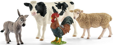 Schleich 72224 Ferme Avec Poulailler Et Box Pour Chevaux, Dès 3 Ans, Farm World - Coffret, 123