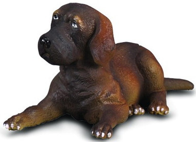 CollectA Great Dane Puppy #88065 Droopy Eyes, Lying Pose