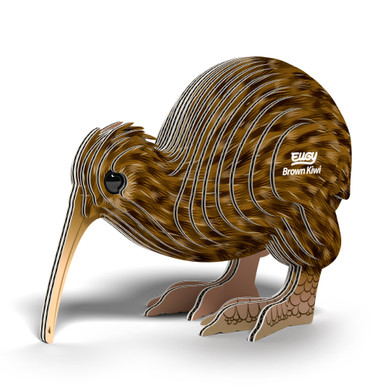 EUGY Brown Kiwi 3D Puzzle #091 - Long Specialized Beak