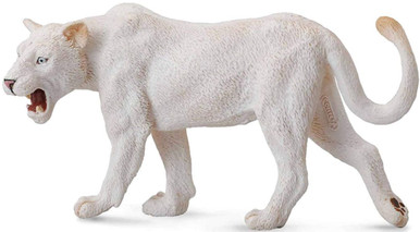 o966 ホワイトライオン・オブ・チャラス CollectA Wildlife - White Lioness #88549 - Roaring Pose