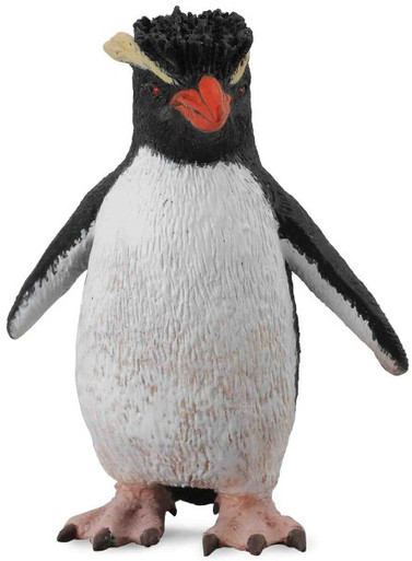 PENGUIN RESEARCH ピック CollectA Rockhopper Penguin #88588 - Bright Orange Beak