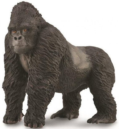 NATURAL MOUNTAIN MONKEYS　SWAT 座っと grey CollectA Mountain Gorilla #88899 - Nice Hair Texture