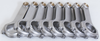 Eagle Chevrolet Big Block 6.660in Length ARP 2000 Bolts Forged 4340 Steel H-Beam Rods - Set of 8 - CRS66603D2000