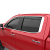 EGR 2019 Chevy 1500 Crew Cab In-Channel Window Visors - Dark Smoke - 571691
