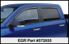 EGR 09-12 Dodge Ram F/S Pickup Quad Cab In-Channel Window Visors - Set of 4 - Matte (572655) - 572655