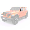 EGR 2018 jeep Wrangler JL SlimLine In-Channel WindowVisors Set of 4 - Dark Smoke - 575251