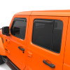 EGR 2018 jeep Wrangler JL SlimLine In-Channel WindowVisors Set of 4 - Dark Smoke - 575251