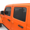 EGR 2018 jeep Wrangler JL SlimLine In-Channel WindowVisors Set of 4 - Dark Smoke - 575251