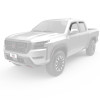 EGR 2022+ Nissan Frontier In Channel Window Visors Front/Rear Set Matte Black Crew Cab - 576045