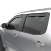 EGR 2022+ Nissan Frontier In Channel Window Visors Front/Rear Set Matte Black Crew Cab - 576045