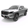 EGR 2022+ Nissan Frontier In Channel Window Visors Front/Rear Set Matte Black Crew Cab - 576045