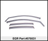 EGR 13-17 Honda Accord In-Channel Window Visors Front/Rear Set Dark Smoke - 579531