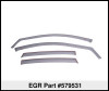 EGR 13-17 Honda Accord In-Channel Window Visors Front/Rear Set Dark Smoke - 579531