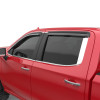 EGR 2019 Chevy 1500 Crew Cab Tape-On Window Visors - Set of 4 Dark Smoke - 641691