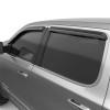 EGR 2019 Dodge Ram 1500 Crew Cab Tape-On Window Visors Set of 4 - Dark Smoke - 642951