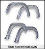 EGR 15+ GMC Sierra HD Bolt-On Look Color Match Fender Flares - Set - FF Switchblade Silver - 791684-GAN