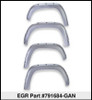 EGR 15+ GMC Sierra HD Bolt-On Look Color Match Fender Flares - Set - FF Switchblade Silver - 791684-GAN