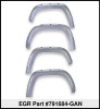 EGR 15+ GMC Sierra HD Bolt-On Look Color Match Fender Flares - Set - FF Switchblade Silver - 791684-GAN
