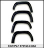 EGR 15+ GMC Sierra HD Bolt-On Look Color Match Fender Flares - Set - Black - 791684-GBA