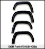 EGR 15+ GMC Sierra HD Bolt-On Look Color Match Fender Flares - Set - Black - 791684-GBA
