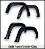 EGR 15+ GMC Sierra HD Bolt-On Look Color Match Fender Flares - Set - Black - 791684-GBA