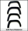 EGR 19-22 Ford Ranger Painted To Code Shadow Traditional Bolt-On Look Fender Flares Black Set Of 4 - 793554-G1