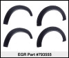 EGR 19-22 Ford Ranger Traditional Bolt-On Look Fender Flares With Black-Out Bolt Kit Set Of 4 - 793555