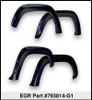 EGR 11-15 Ford Super Duty Bolt-On Look Color Match Fender Flares - Set - Carbon Black - 793814-G1