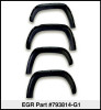 EGR 11-15 Ford Super Duty Bolt-On Look Color Match Fender Flares - Set - Carbon Black - 793814-G1