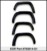 EGR 11-15 Ford Super Duty Bolt-On Look Color Match Fender Flares - Set - Carbon Black - 793814-G1