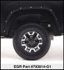 EGR 11-15 Ford Super Duty Bolt-On Look Color Match Fender Flares - Set - Carbon Black - 793814-G1