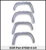 EGR 11-15 Ford Super Duty Bolt-On Look Color Match Fender Flares - Set - Ingot Silver - 793814-UX
