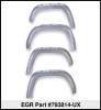 EGR 11-15 Ford Super Duty Bolt-On Look Color Match Fender Flares - Set - Ingot Silver - 793814-UX