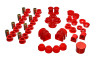 Energy Suspension 91-02 Saturn S Series Coupe/Sedan/Wagon Red Hyper-Flex Master Bushing Set - 18.18101R