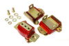 Energy Suspension 67-72 Camaro/64-72 Chevelle/63-82 Corvette Red Zinc 2 Engine & 1 Trans Mount Set - 3.1120R