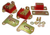 Energy Suspension 69-72 Camaro/70-73 Monte Carlo Red Complete Motor&Trans Mount Set Zinc Finish - 3.1122R